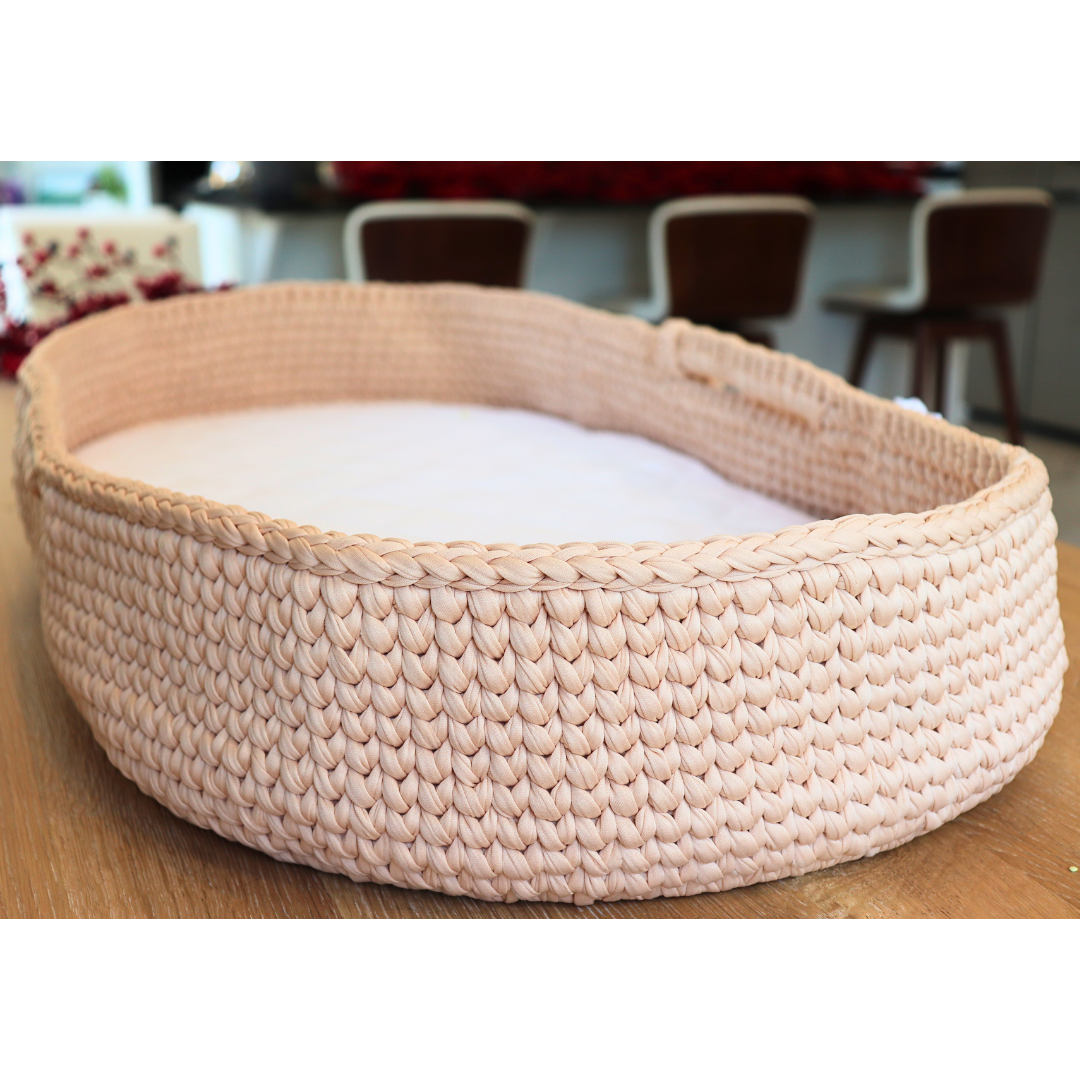 Foldable baby changing pad basket perfect for travel and easy storage.
