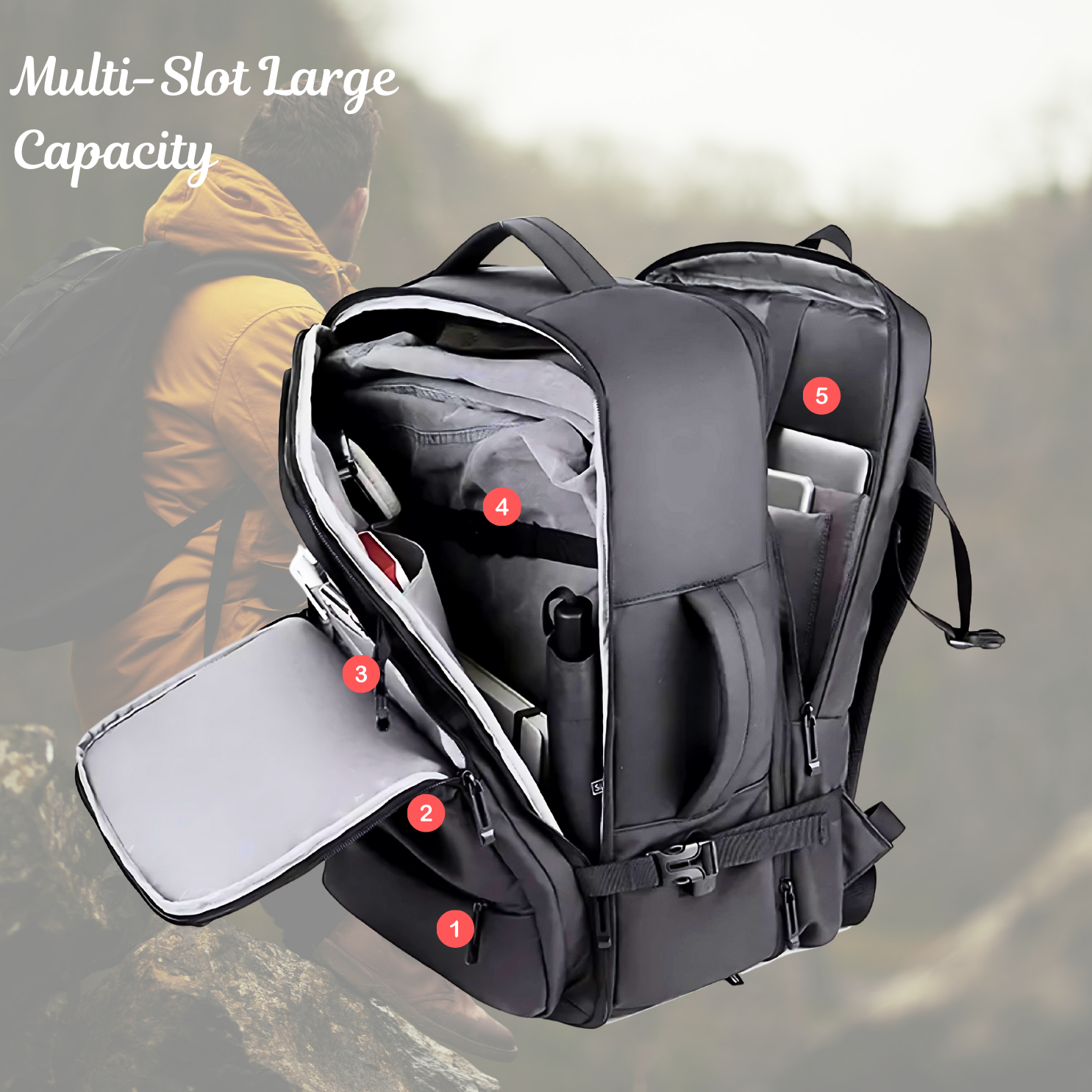Premium Business and Travel Backpack Zillcom