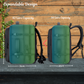 Waterproof business backpack with shoe compartment and expandable storage