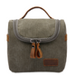 Travel Toiletry Bag | Water-resistant bag made with Washed Canvas and PU Leather for Cosmetics, Makeup, Shaving Accessories