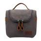 Travel Toiletry Bag | Water-resistant bag made with Washed Canvas and PU Leather for Cosmetics, Makeup, Shaving Accessories