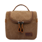 Travel Toiletry Bag | Water-resistant bag made with Washed Canvas and PU Leather for Cosmetics, Makeup, Shaving Accessories