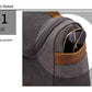 Travel Toiletry Bag | Water-resistant bag made with Washed Canvas and PU Leather for Cosmetics, Makeup, Shaving Accessories