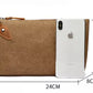 Travel Toiletry Bag | Water-resistant bag made with Washed Canvas and PU Leather for Cosmetics, Makeup, Shaving Accessories