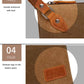 Travel Toiletry Bag | Water-resistant bag made with Washed Canvas and PU Leather for Cosmetics, Makeup, Shaving Accessories