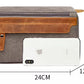 Travel Toiletry Bag | Water-resistant bag made with Washed Canvas and PU Leather for Cosmetics, Makeup, Shaving Accessories
