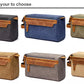 Travel Toiletry Bag | Water-resistant bag made with Washed Canvas and PU Leather for Cosmetics, Makeup, Shaving Accessories