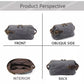 Travel Toiletry Bag | Water-resistant bag made with Washed Canvas and PU Leather for Cosmetics, Makeup, Shaving Accessories