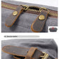 Travel Toiletry Bag | Water-resistant bag made with Washed Canvas and PU Leather for Cosmetics, Makeup, Shaving Accessories
