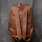 Premium Genuine Leather Travel Backpack