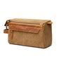 Travel Toiletry Bag | Water-resistant bag made with Washed Canvas and PU Leather for Cosmetics, Makeup, Shaving Accessories