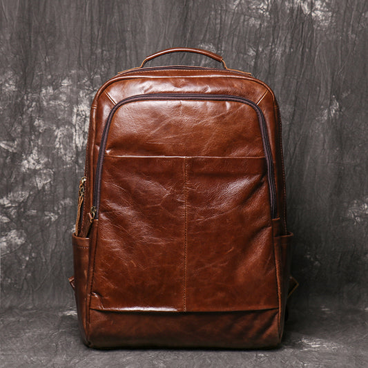 Premium Genuine Leather Work Backpack