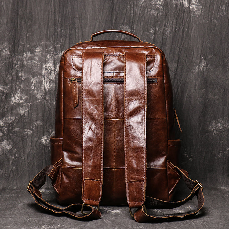 Premium Genuine Leather Work Backpack