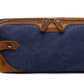 Travel Toiletry Bag | Water-resistant bag made with Washed Canvas and PU Leather for Cosmetics, Makeup, Shaving Accessories